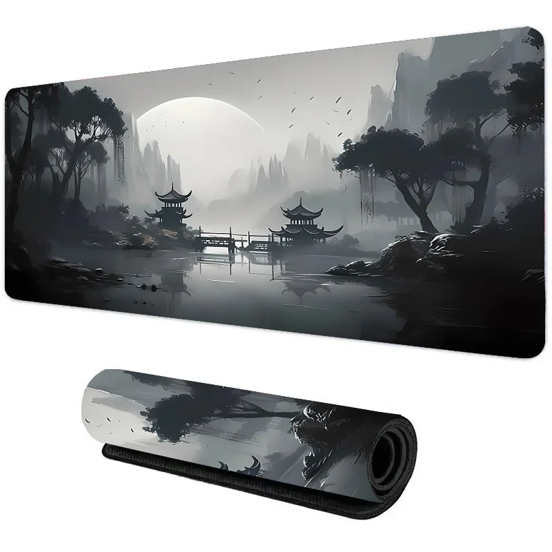 Night Moonlight Gaming Mousepad XXL Non-Slip, Perfect Slide