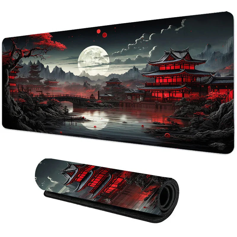 Night Moonlight Gaming Mousepad XXL Non-Slip, Perfect Slide